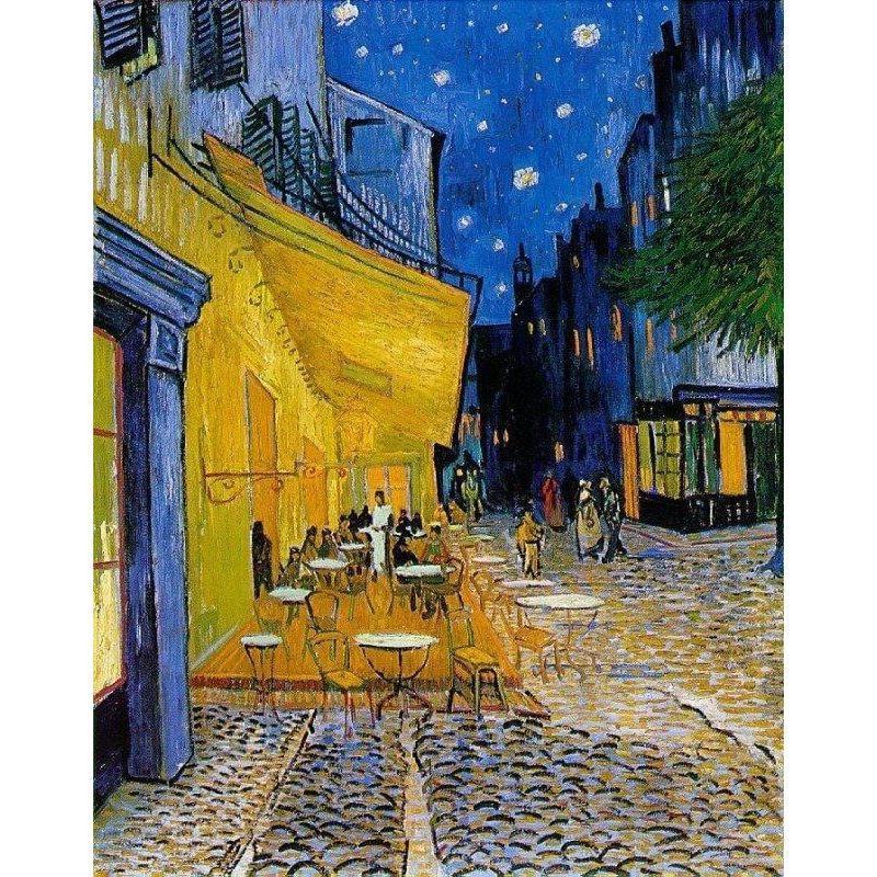 Kaféterrass på natten | Vincent van Gogh Kaféterrass på natten | Vincent van Gogh Diamantmålning | Eget foto diamantmålnings | Diamond painting | Fyndiq | Sverige