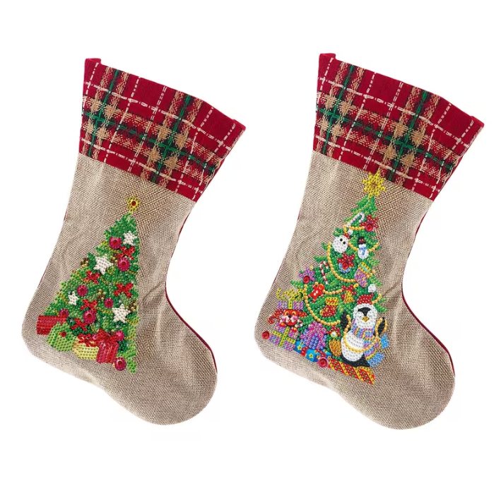 Diamond Painting Julstrumpor – Julgransset - Diamond Painting