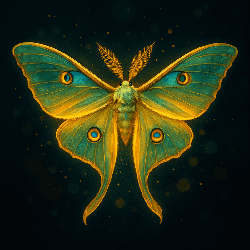 Nattfjäril - Diamond Painting