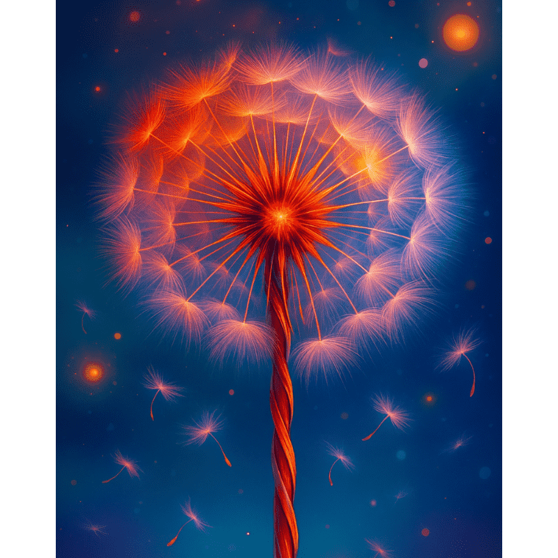 Magisk maskros - Diamond Painting