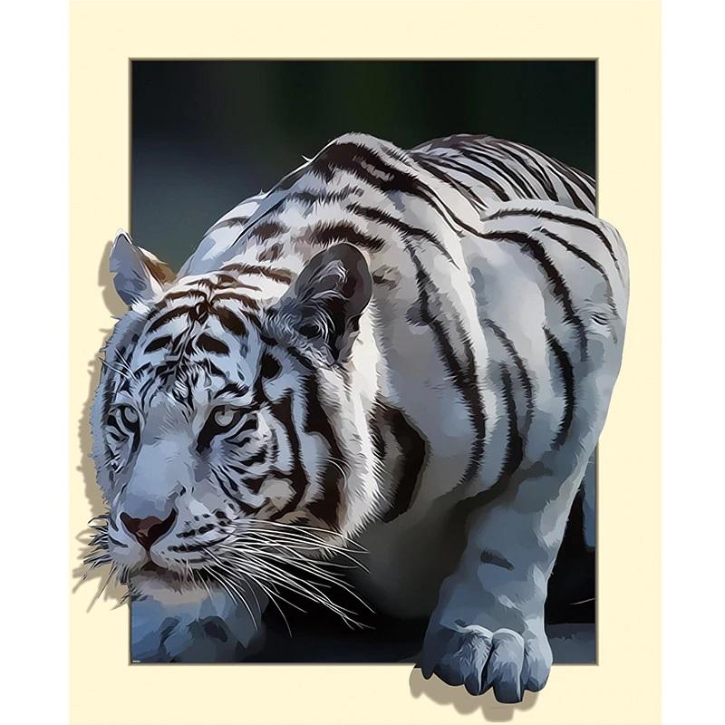 3D Tiger 3D Tiger Diamantmålning | Eget foto diamantmålnings | Diamond painting | Fyndiq | Sverige