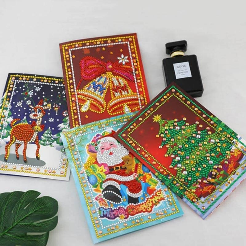 Kerstkaarten 4 stuks 3 Diamond painting | Eigen foto | Dieren | Kopen | Dikke dames | Action | Nederland | Steentjes | Diamant | De Diamond Painter