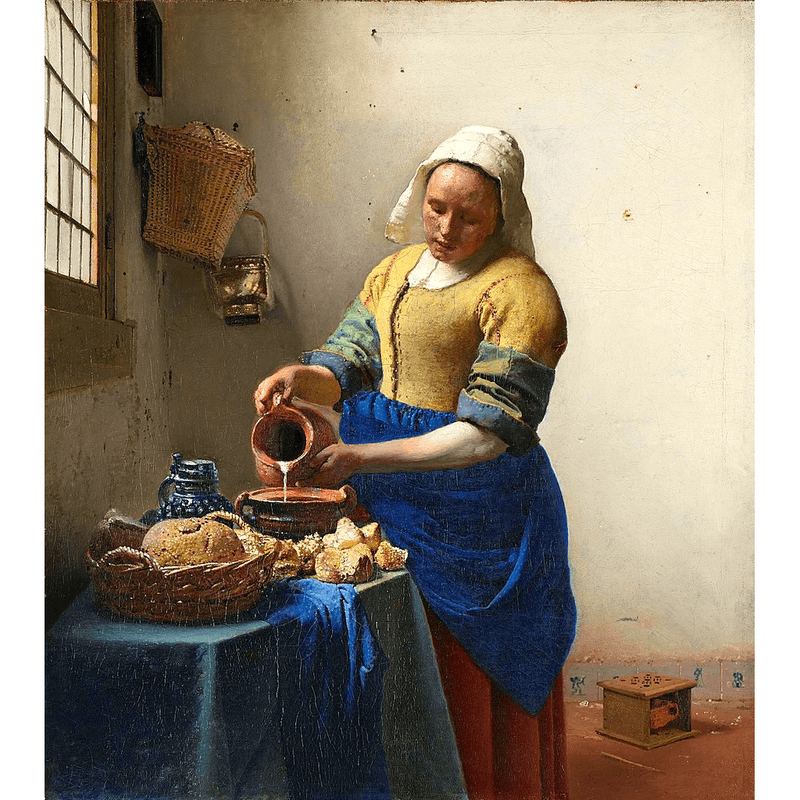 Mjölkpigan | Johannes Vermeer Mjölkpigan | Johannes Vermeer Diamantmålning | Eget foto diamantmålnings | Diamond painting | Fyndiq | Sverige